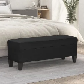 Black synthetic leather bench 100x35x41 cm by vidaXL, Banks - Ref: Foro24-349459, Price: 56,97 €, Discount: %
