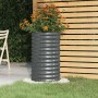 Jardinera acero galvanizado antracita 40x40x68 cm