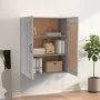 Armario colgante de pared gris Sonoma 69,5x32,5x90 cm de vidaXL, Aparadores - Ref: Foro24-817397, Precio: 66,34 €, Descuento: %