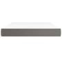 Colchón de muelles ensacados cuero sintético gris 140x190x20 cm de vidaXL, Colchones - Ref: Foro24-347786, Precio: 235,79 €, ...
