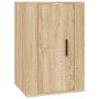 Set de muebles para TV 3 pzas madera contrachapada roble sonoma