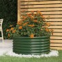 Jardinera de acero galvanizado verde 80x80x36 cm