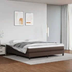 Brown synthetic leather pocket spring mattress 180x200x20 cm by vidaXL, Mattresses - Ref: Foro24-347845, Price: 283,53 €, Dis...