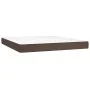 Colchón muelles ensacados cuero sintético marrón 180x200x20 cm de vidaXL, Colchones - Ref: Foro24-347845, Precio: 283,53 €, D...