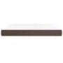 Colchón muelles ensacados cuero sintético marrón 180x200x20 cm de vidaXL, Colchones - Ref: Foro24-347845, Precio: 283,53 €, D...