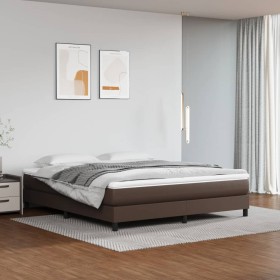 Braune Taschenfederkernmatratze aus Kunstleder, 160 x 200 x 20 cm von vidaXL, Matratzen - Ref: Foro24-347825, Preis: 244,69 €...