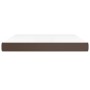 Colchón muelles ensacados cuero sintético marrón 160x200x20 cm de vidaXL, Colchones - Ref: Foro24-347825, Precio: 244,69 €, D...