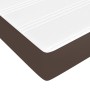 Colchón muelles ensacados cuero sintético marrón 160x200x20 cm de vidaXL, Colchones - Ref: Foro24-347825, Precio: 244,69 €, D...