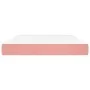 Colchón de muelles ensacados terciopelo rosa 140x190x20 cm de vidaXL, Colchones - Ref: Foro24-347793, Precio: 199,46 €, Descu...
