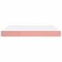 Colchón de muelles ensacados terciopelo rosa 140x190x20 cm de vidaXL, Colchones - Ref: Foro24-347793, Precio: 199,46 €, Descu...