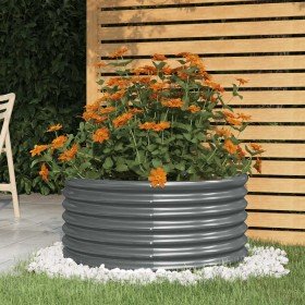 Jardinera acero galvanizado antracita 80x80x36 cm Jardinera acero galvanizado antracita 80x80x36 cm