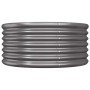Jardinera acero galvanizado antracita 80x80x36 cm