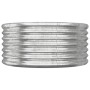 Jardinera de acero galvanizado 80x80x36 cm plateado