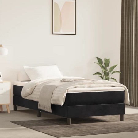 Black velvet pocket spring mattress 100x200x20 cm by vidaXL, Mattresses - Ref: Foro24-347750, Price: 151,46 €, Discount: %