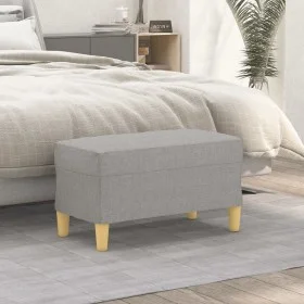 Banco de tela gris claro 70x35x41 cm de vidaXL, Bancos - Ref: Foro24-349367, Precio: 51,85 €, Descuento: %