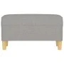 Banco de tela gris claro 70x35x41 cm de vidaXL, Bancos - Ref: Foro24-349367, Precio: 51,85 €, Descuento: %