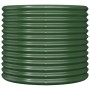 Jardinera de acero galvanizado verde 80x80x68 cm