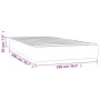 Hellgraue Taschenfederkernmatratze aus Samt, 100 x 200 x 20 cm von vidaXL, Matratzen - Ref: Foro24-347748, Preis: 144,22 €, R...