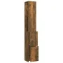 Badezimmerschrank aus geräuchertem Eichensperrholz, 25 x 26,5 x 170 cm von vidaXL, Badezimmermöbel - Ref: Foro24-815960, Prei...