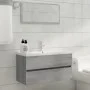Mueble de lavabo madera contrachapada gris Sonoma 90x38,5x45cm de vidaXL, Muebles de baño - Ref: Foro24-815655, Precio: 52,51...