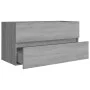 Mueble de lavabo madera contrachapada gris Sonoma 90x38,5x45cm de vidaXL, Muebles de baño - Ref: Foro24-815655, Precio: 52,51...