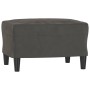 Dunkelgrauer Samt-Fußhocker 60x50x41 cm von vidaXL, Osmanen - Ref: Foro24-349294, Preis: 53,24 €, Rabatt: %