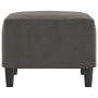 Dunkelgrauer Samt-Fußhocker 60x50x41 cm von vidaXL, Osmanen - Ref: Foro24-349294, Preis: 53,24 €, Rabatt: %