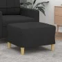 Reposapiés de tela negro 60x50x41 cm de vidaXL, Otomanas - Ref: Foro24-349267, Precio: 54,84 €, Descuento: %