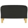 Reposapiés de tela negro 60x50x41 cm de vidaXL, Otomanas - Ref: Foro24-349267, Precio: 54,84 €, Descuento: %