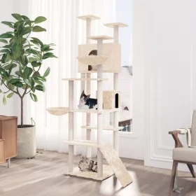 Cat scratcher with cream sisal posts 191 cm by vidaXL, Cat furniture - Ref: Foro24-171594, Price: 114,15 €, Discount: %