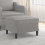 Hellgrauer Fußhocker aus Stoff, 60 x 50 x 41 cm von vidaXL, Osmanen - Ref: Foro24-349279, Preis: 58,62 €, Rabatt: %