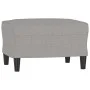 Hellgrauer Fußhocker aus Stoff, 60 x 50 x 41 cm von vidaXL, Osmanen - Ref: Foro24-349279, Preis: 53,11 €, Rabatt: %