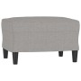 Hellgrauer Fußhocker aus Stoff, 60 x 50 x 41 cm von vidaXL, Osmanen - Ref: Foro24-349279, Preis: 58,62 €, Rabatt: %