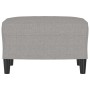 Hellgrauer Fußhocker aus Stoff, 60 x 50 x 41 cm von vidaXL, Osmanen - Ref: Foro24-349279, Preis: 58,62 €, Rabatt: %