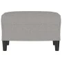 Reposapiés de tela gris claro 60x50x41 cm de vidaXL, Otomanas - Ref: Foro24-349279, Precio: 53,11 €, Descuento: %