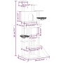 Katzenkratzbaum mit Sisalpfosten creme 191 cm von vidaXL, Katzenmöbel - Ref: Foro24-171594, Preis: 121,91 €, Rabatt: %