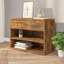 Smoked oak plywood shoe bench 60x30x45 cm by vidaXL, Shoe racks and shoe organizers - Ref: Foro24-816050, Price: 40,43 €, Dis...