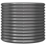 Jardinera acero galvanizado antracita 80x80x68 cm