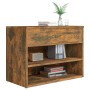 Smoked oak plywood shoe bench 60x30x45 cm by vidaXL, Shoe racks and shoe organizers - Ref: Foro24-816050, Price: 40,43 €, Dis...