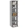 Mueble zapatero madera contrachapada gris Sonoma 27,5x27x102 cm by vidaXL, Shoe racks and shoe organizers - Ref: Foro24-81597...