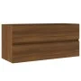 Mueble de lavabo madera ingeniería roble marrón 100x38,5x45 cm de vidaXL, Muebles de baño - Ref: Foro24-815659, Precio: 62,50...