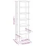 Mueble zapatero madera contrachapada gris Sonoma 27,5x27x102 cm by vidaXL, Shoe racks and shoe organizers - Ref: Foro24-81597...