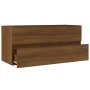 Mueble de lavabo madera ingeniería roble marrón 100x38,5x45 cm de vidaXL, Muebles de baño - Ref: Foro24-815659, Precio: 62,50...