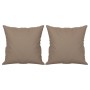Decorative cushions 2 pcs taupe gray microfiber fabric 40x40 cm by vidaXL, Cushions - Ref: Foro24-349495, Price: 15,49 €, Dis...