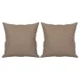 Decorative cushions 2 pcs taupe gray microfiber fabric 40x40 cm by vidaXL, Cushions - Ref: Foro24-349495, Price: 15,21 €, Dis...
