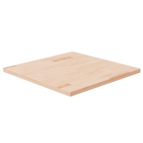 Tablero de mesa cuadrada madera de roble sin tratar 60x60x2,5cm