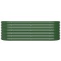 Jardinera arriate acero galvanizado verde 114x40x36 cm