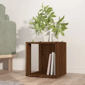 Side table made of brown oak plywood, 33x33x34.5 cm by vidaXL, Side tables - Ref: Foro24-816022, Price: 23,04 €, Discount: %