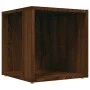 Side table made of brown oak plywood, 33x33x34.5 cm by vidaXL, Side tables - Ref: Foro24-816022, Price: 23,04 €, Discount: %