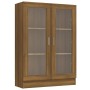 Eiche braun Sperrholz Vitrine 82,5x30,5x115 cm von vidaXL, Bücherregale und Regale - Ref: Foro24-815620, Preis: 101,74 €, Rab...